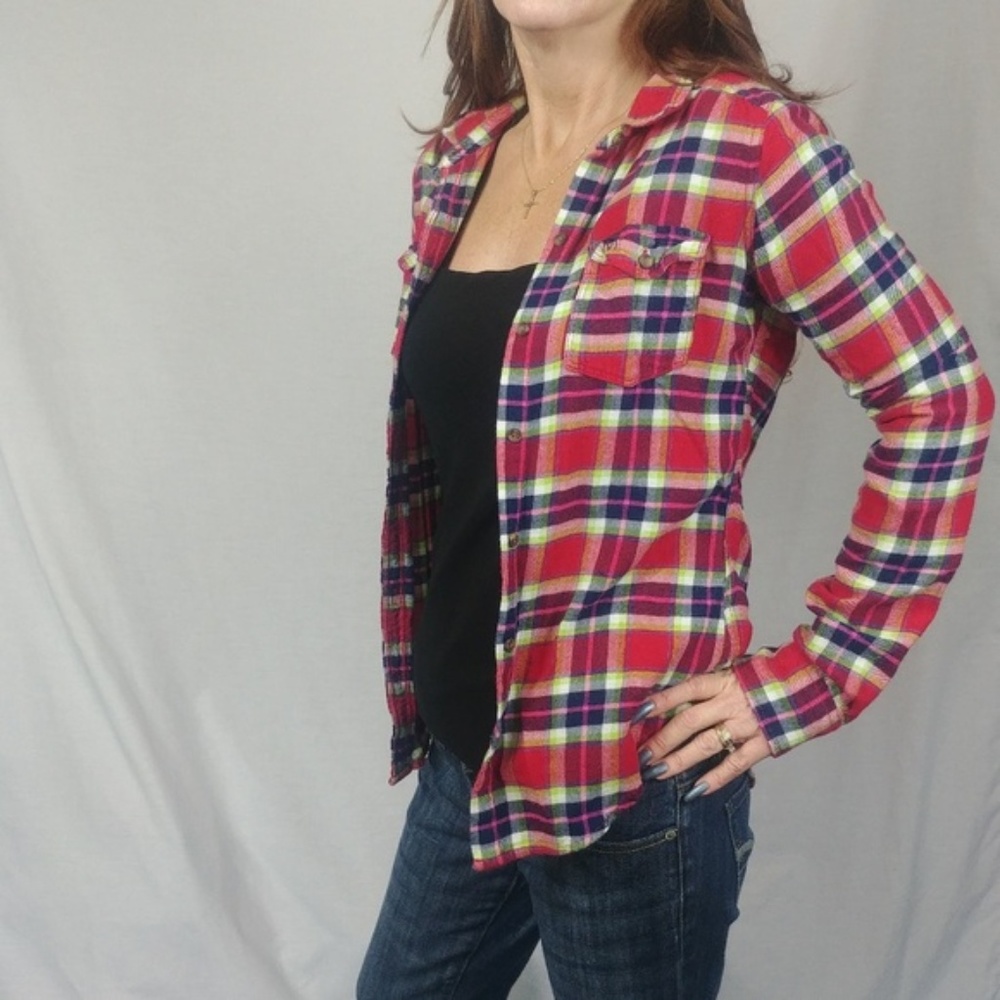 Abercrombie & Fitch XSmall Plaid Button Up Shirt